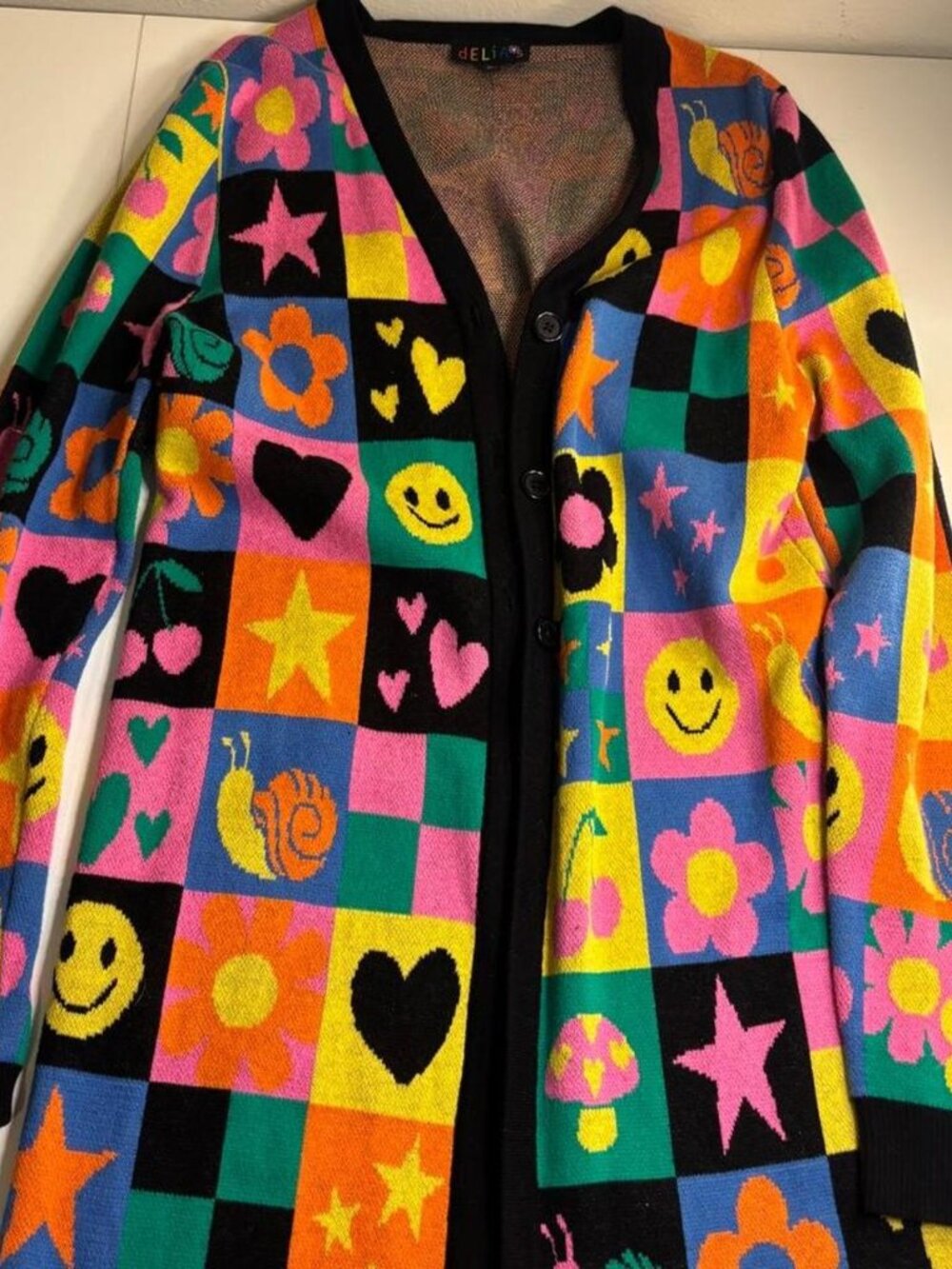Delia's multicolored duster cardigan